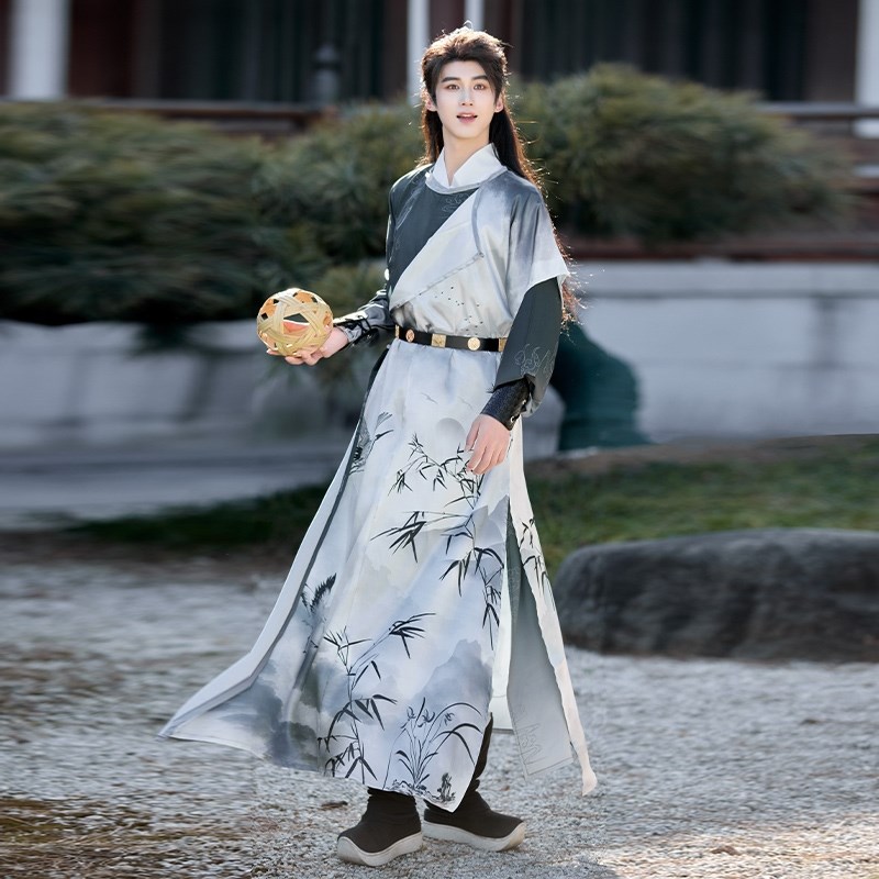 倾依辰星【云竹鹤】男女CP唐制圆领袍中国风春夏侠客公子古风汉服