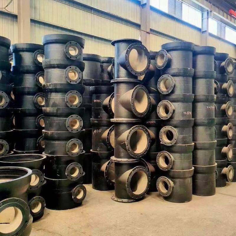 供水用球墨铸铁管件T型承插式PN16法兰压力球墨管道配件异形件