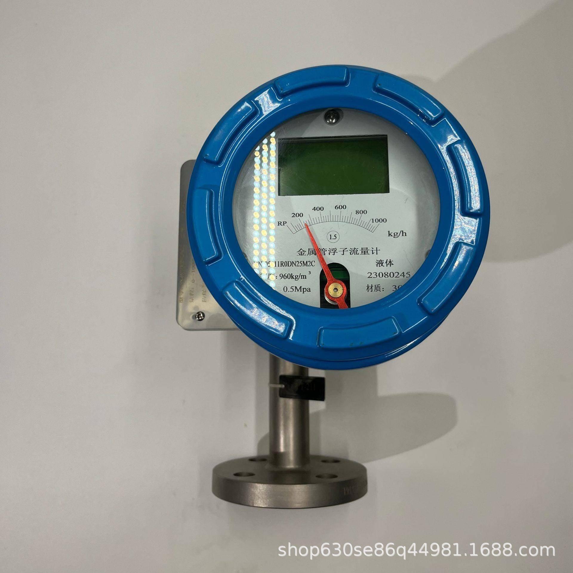 金属转子流量计法兰连接计气体液体机械式带累计流量和瞬时流量显