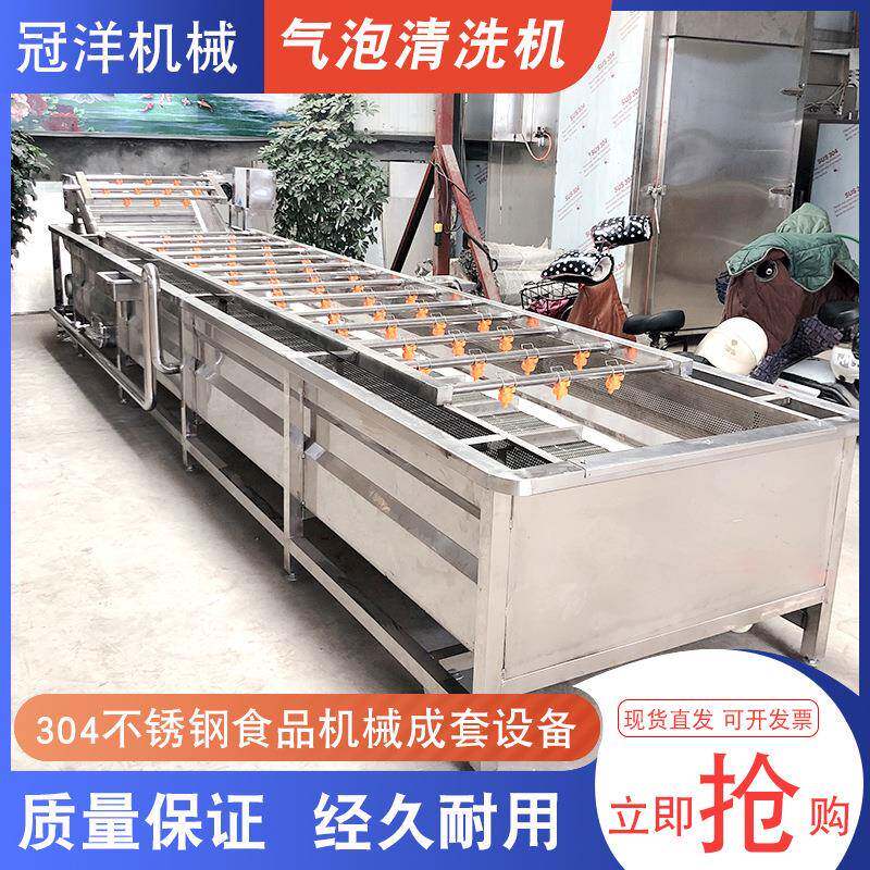 洗菜机气泡清洗机大型商用自动清洗水果蔬菜去除农药残留去油去污