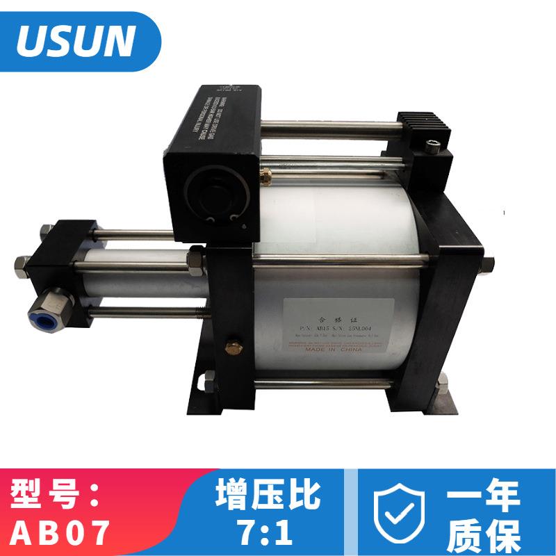 7倍高压气驱空气增压泵50KGSAB07气动增压器高压空气测试泵