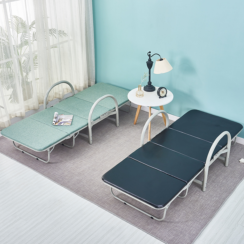 折叠床家用单人办公室午休午睡木板硬板多功能陪护租房小户型铁床