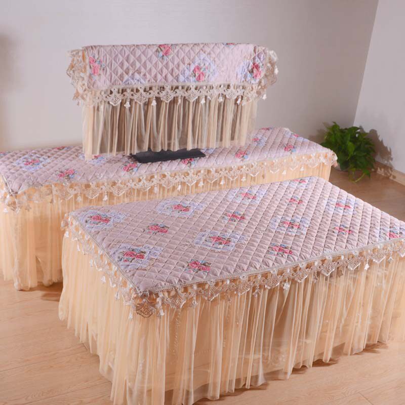 欧式防滑夹棉茶几罩电视柜盖巾电视机盖布通用套装防尘罩定制包邮