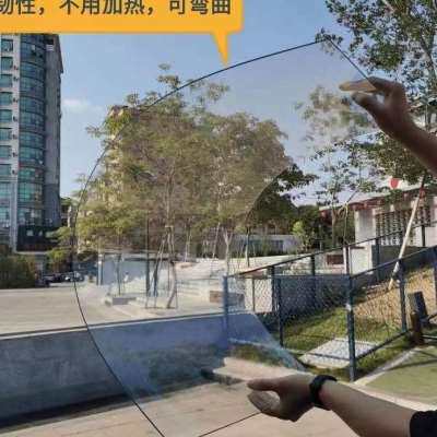 厂促阳台透明挡雨板阳光板透明雨棚平面pc耐力板温室大棚车挡阳品