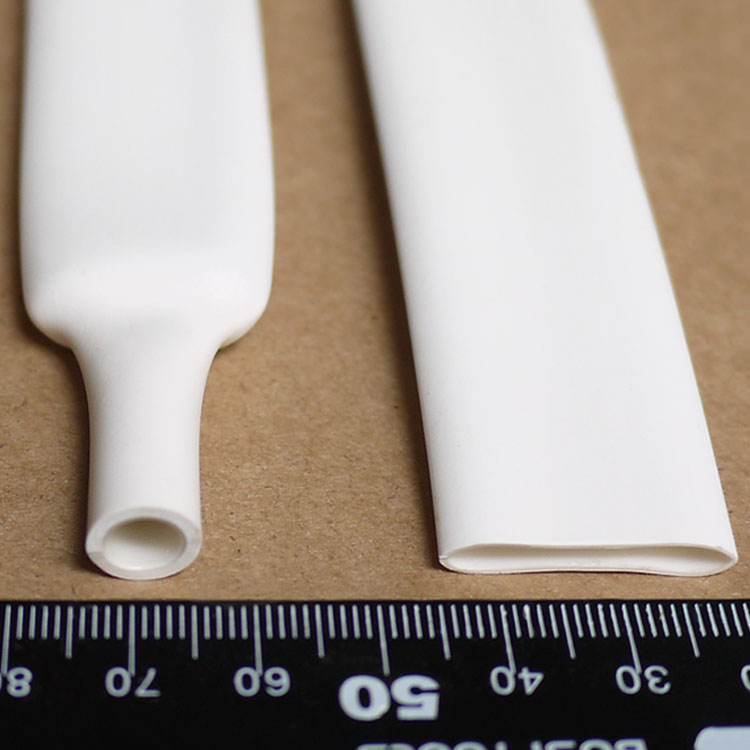 四倍热缩管 白色 16mm 双壁管 4倍收缩带胶厚壁防水 卷装 1米