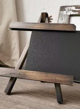 咖啡店装饰吧台摆件复古创意小厨师餐厅台式咖啡馆桌面黑板留言板