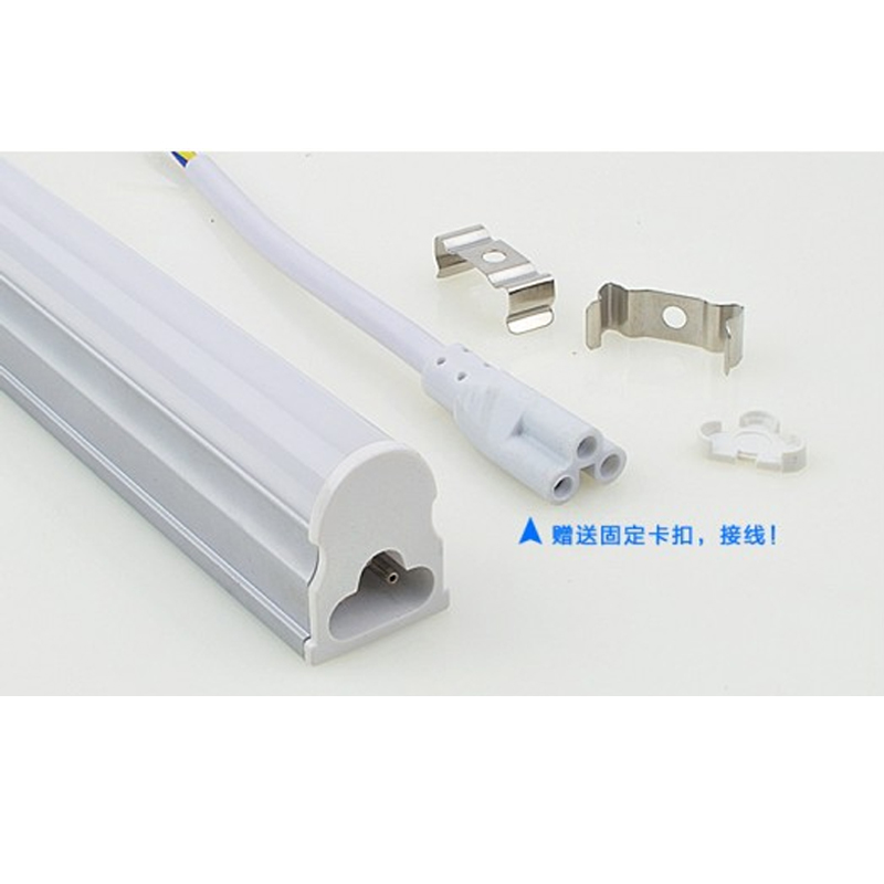 T5灯管LED一体化支架威仕丹迪带开关三孔长条家用整套日光灯8W14W