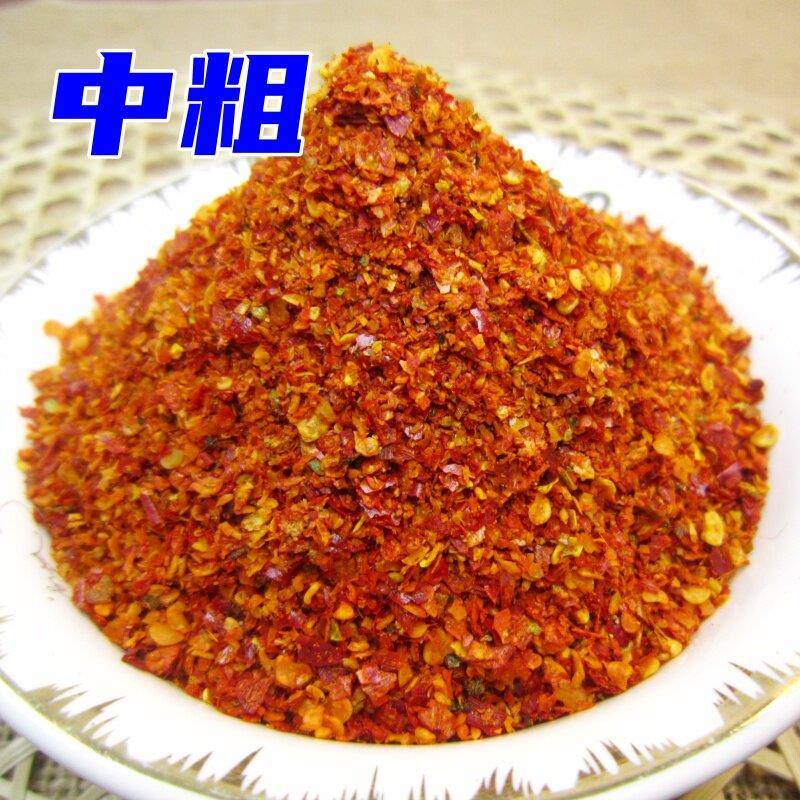粗辣椒面特辣辣椒面特辣500g四川超辣香辣辣椒粉香辣中粗特细