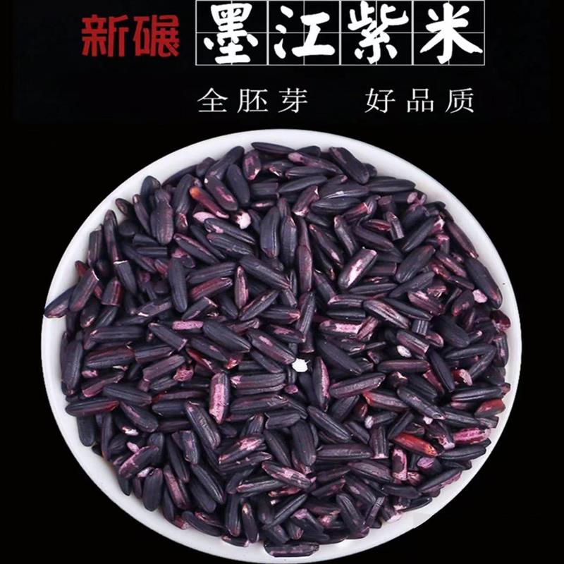 新货新米紫米云南墨江紫糯