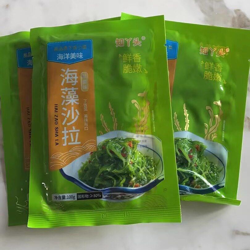 大连裙带丝即食梗丝100g酸甜海藻甜辣沙拉开胃下饭饭菜海带丝