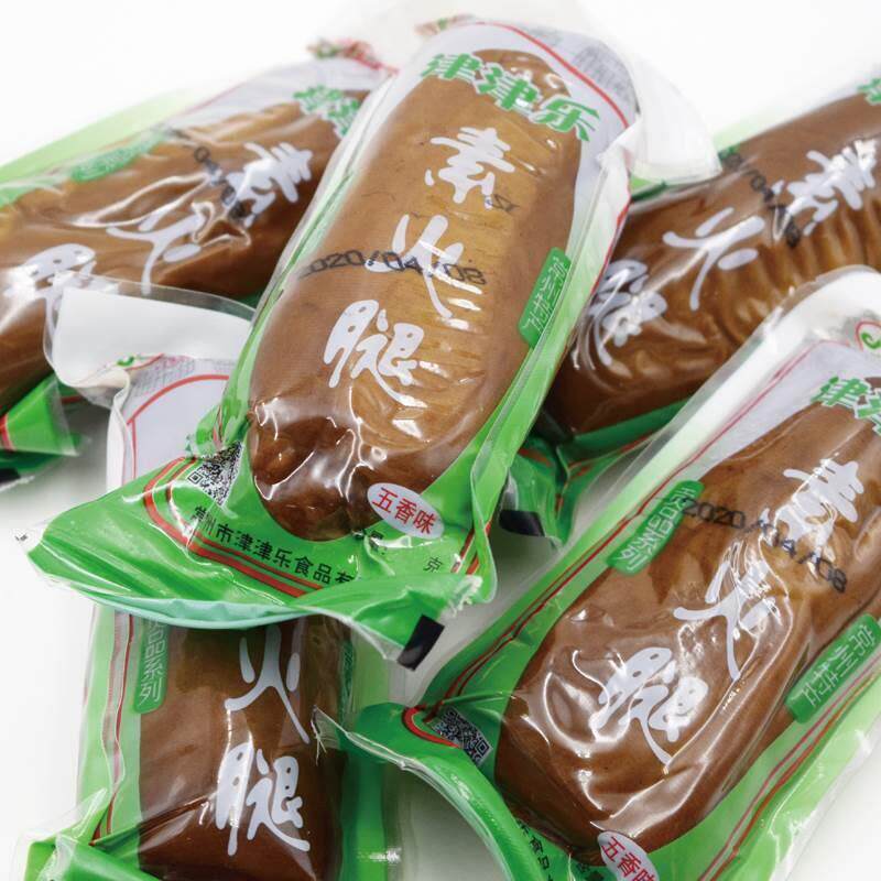 .包邮常州特产津津精乐素火腿卤制豆干零食素鸡即食118克5旗舰店