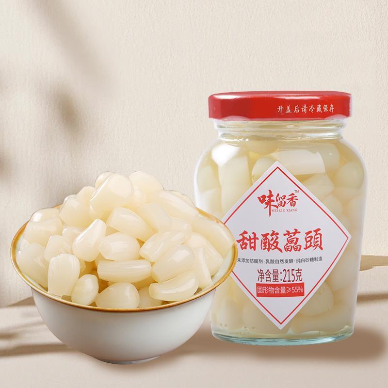 味留香甜酸藠头泡菜新鲜腌制冷盘湖南特产糖醋甜荞头大蒜下饭菜