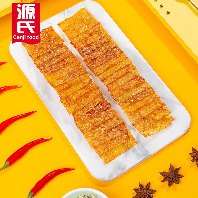 源氏烤辣片烤豆皮烤豆卷休闲小吃儿时手撕豆干辣条办公休闲零食品