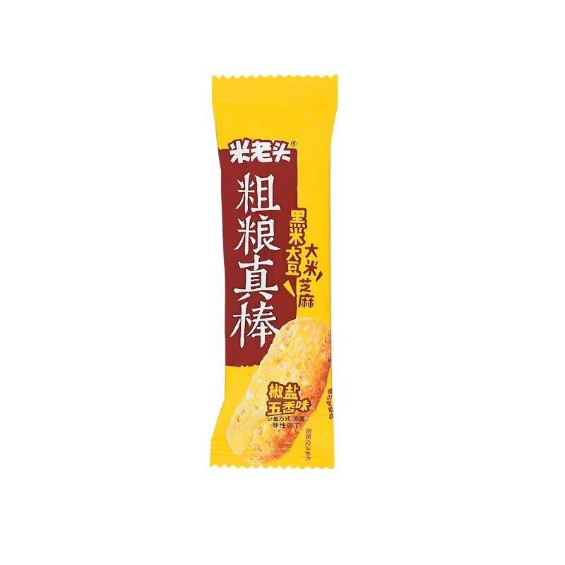 五香酥性饼干米老头粗粮真棒250g酥性饼干椒盐五香味芝麻棒办