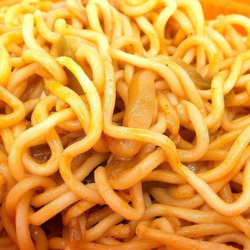 国圆热干面速食免煮拌面即食方便面泡面香辣牛肉味整箱12碗装