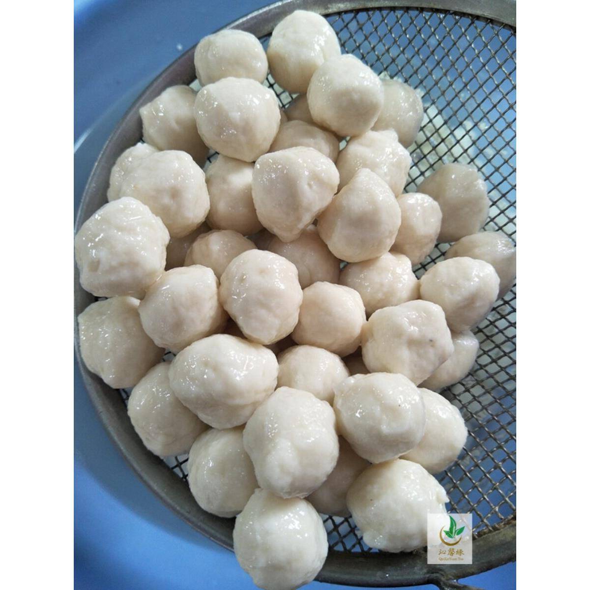 鱼丸湖北黄冈鱼丸麻城鱼丸手工原味农家手打实心鱼圆火锅料 500克