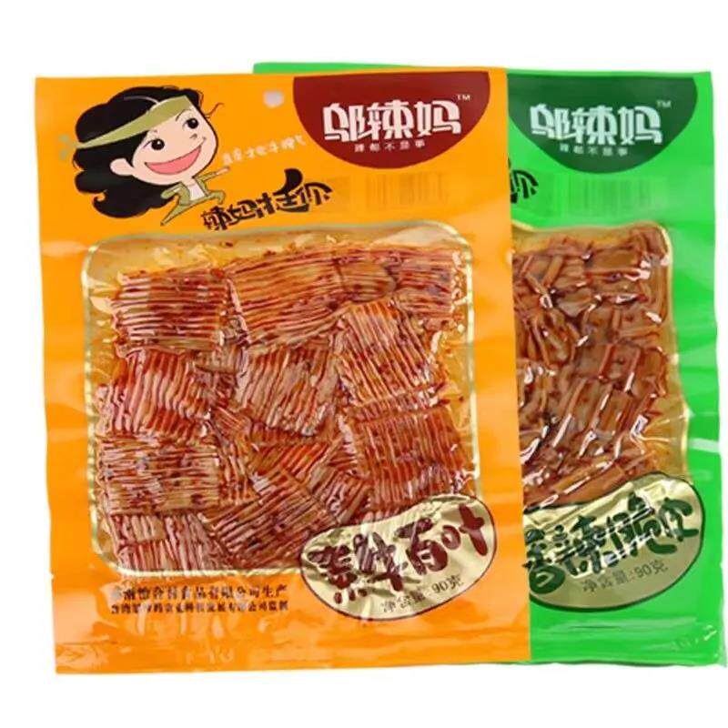 速发邬辣妈香辣脆皮脆爽凉皮辣条素牛百叶休闲追剧办公室零食辣味
