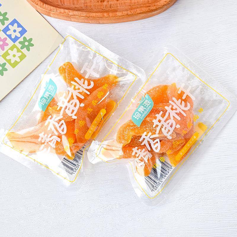 珍果派黄桃干蜜饯果干独立小包装散称解馋小零食清香黄桃干水果干