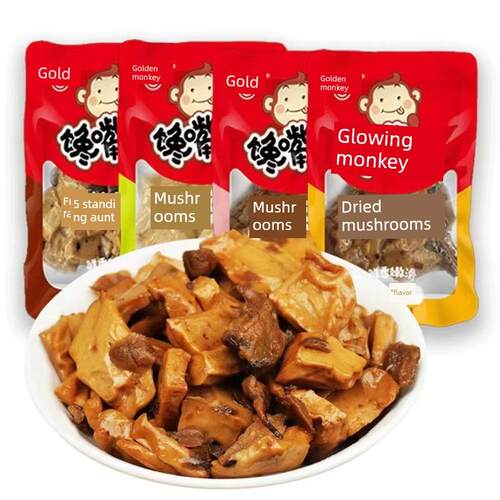 金猴贪猴干豆麻辣香菇干豆网红零食包装贪猴干豆旗舰店