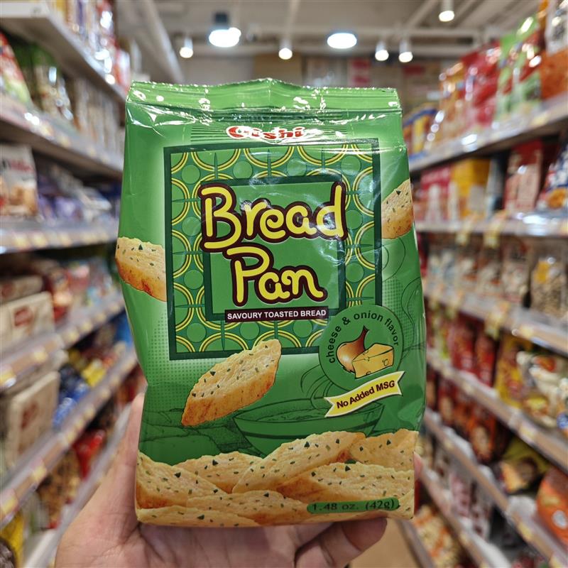 新货香港 菲律宾进口香蒜味洋葱味牛油味面包干42