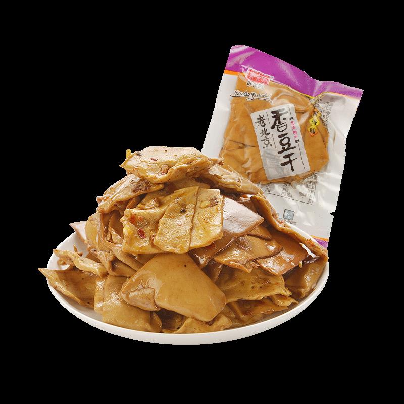 正宗老北京香豆干麻辣香辣酱香烧烤多种口味豆腐干500g休闲