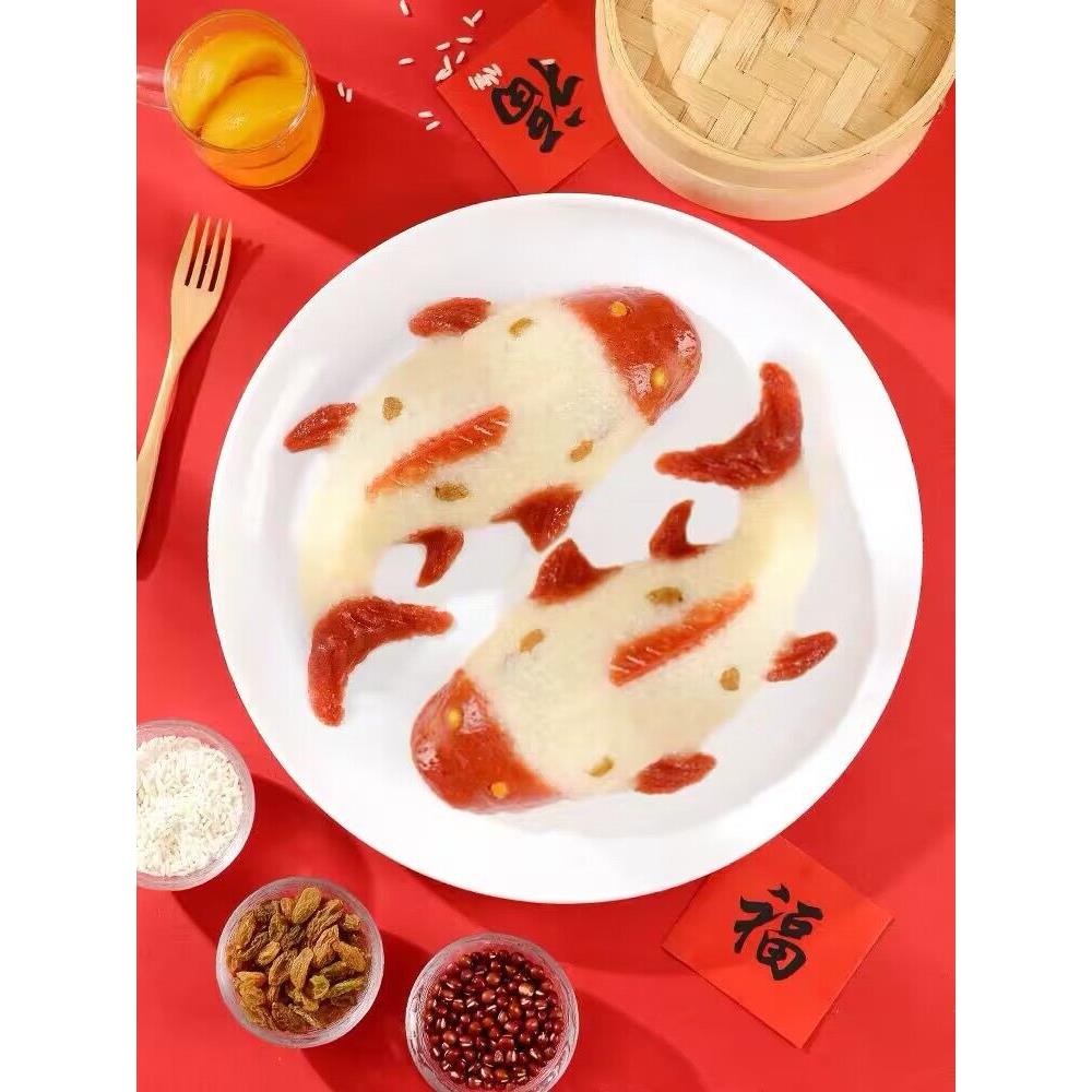 千味央厨年年有鱼八宝饭糯米饭速食半成品年年有余八宝鱼形年夜饭