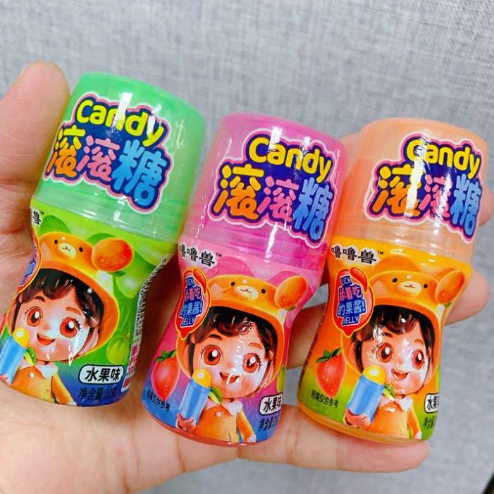 网红舔舔乐舔舔糖滚珠糖滚球糖水果味型饮料稀奇古怪小卖部零食品