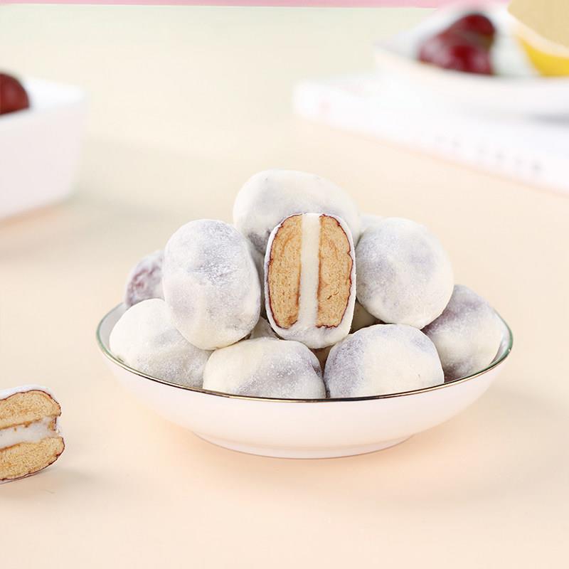 枣粮先生无核乳心奶枣去核红枣休闲零食独立小包装