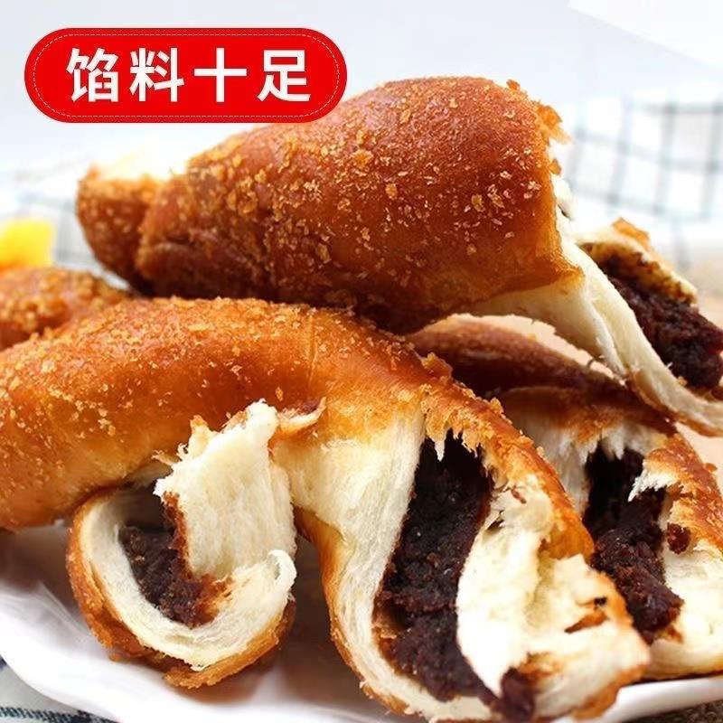 东北特产小吃夹馅大麻花软手撕豆沙手工零食蛋糕糕点散装老式面包