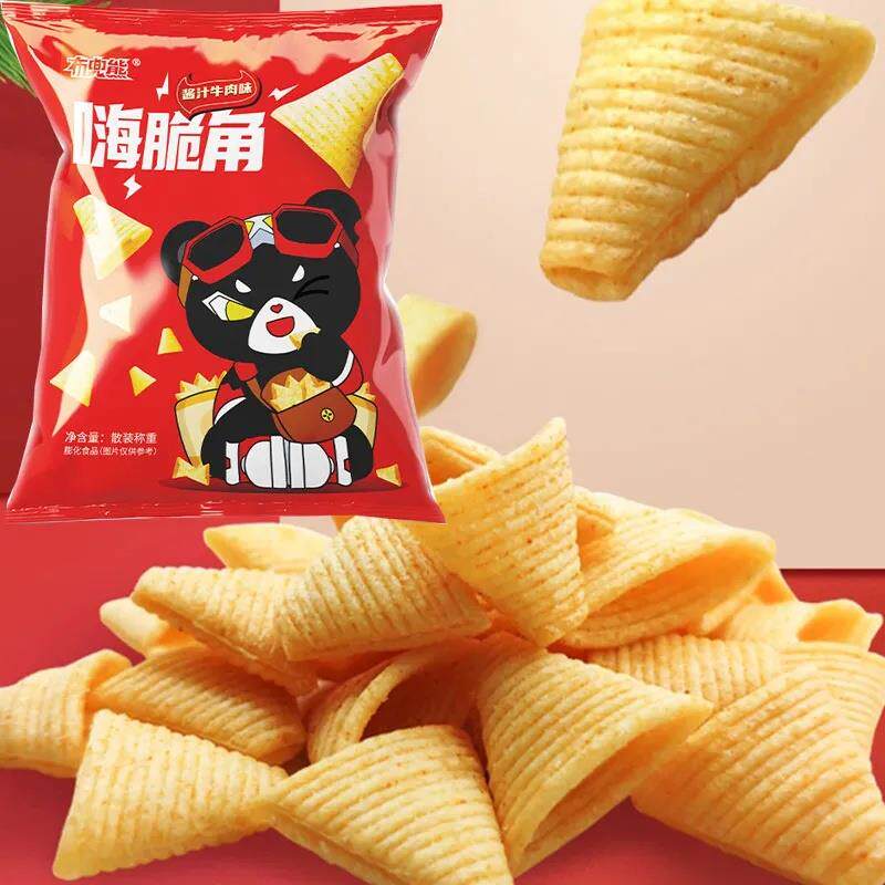 餐饮门店专用布兜熊零食香酥糯米小麻花单独包装零食小袋装旗舰店