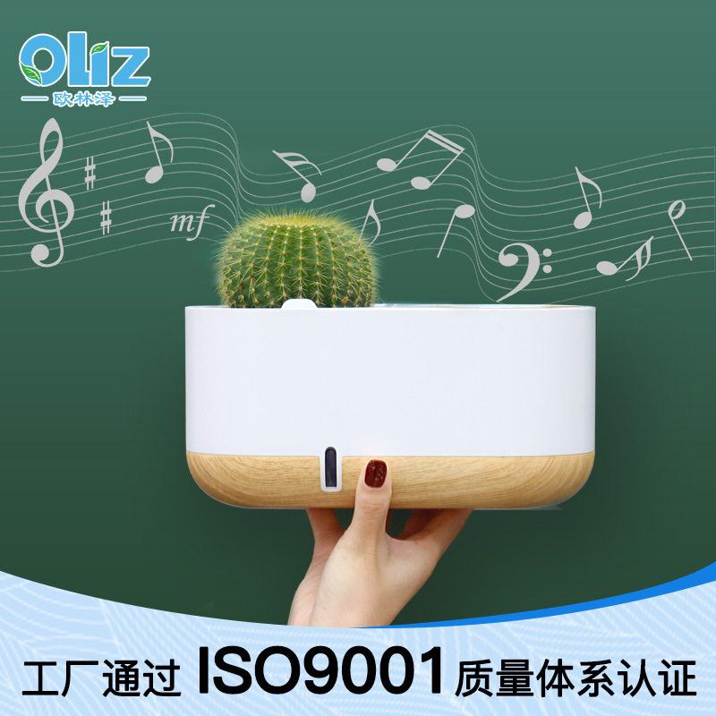 跨境厂家创意 音乐花盆Z302懒人自吸水花盆 园艺新品创意商务