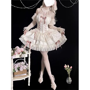 lolita十字姬暗黑哥特洛丽塔花苞裙花嫁连衣裙芭蕾舞裙洛丽塔