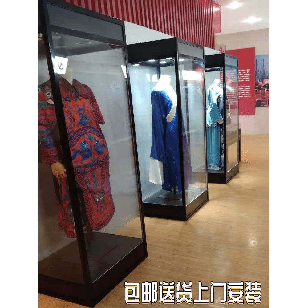 男女模特服装玻璃柜婚纱内衣展示柜字画透明展柜古董博物馆陈列柜
