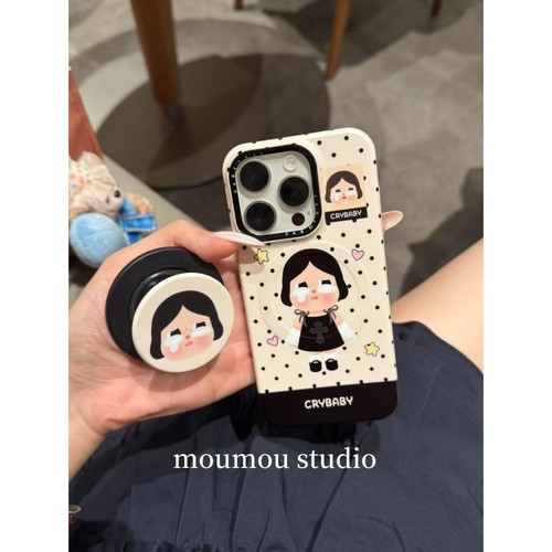 韩系ins可爱波点哭娃苹果手机壳