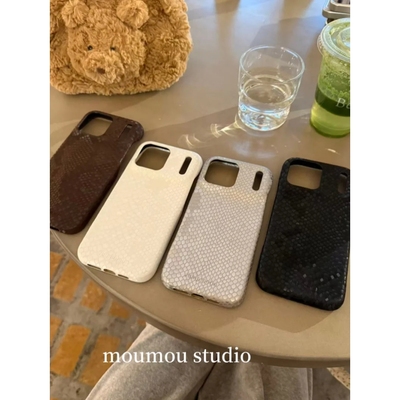 小众ins简约炫彩皮质蛇纹手机壳