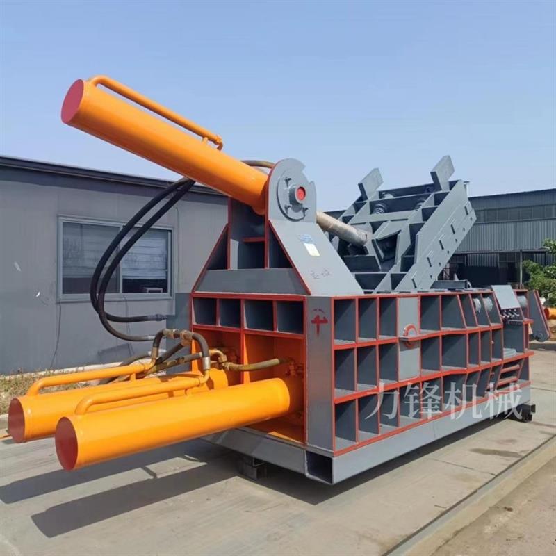 200吨卧式液压废铝压块机多少钱废金属铁皮打包机废铝液压压块机