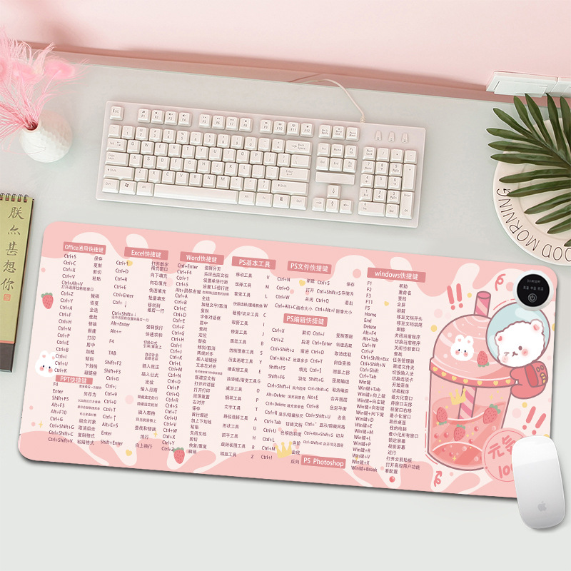 快捷键加热鼠标垫超大电脑暖手桌面发热垫电热写字台办公室暖桌垫