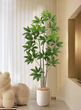 模拟绿色植物钱树落地式盆栽室内大型彷生装饰品客厅可达豪华装饰
