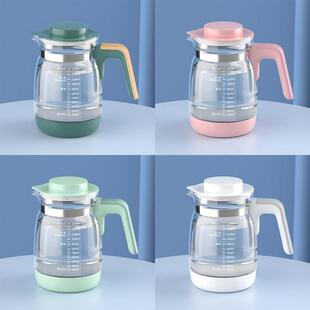 全安堂恒温调奶器玻璃壶配件 通用1300mL小壮熊调奶壶 绿色带盖款