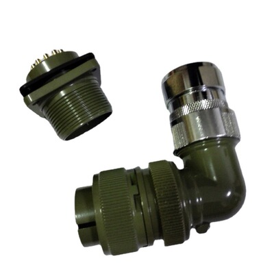 美军标连接器MS3108 22-12S/P金属软管外壳导电MS3106A  22-22P