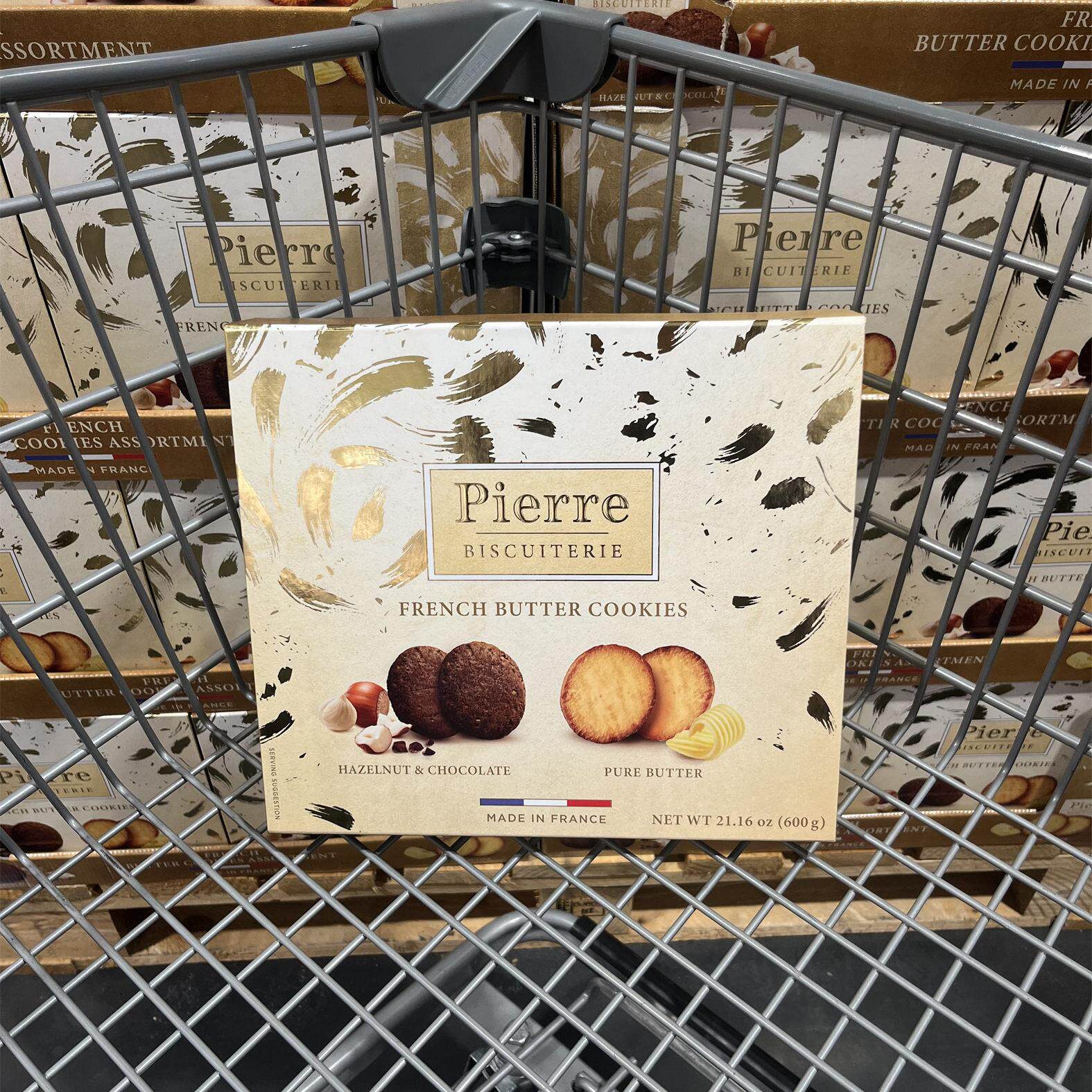 开市客超市代购黄油曲奇饼干混合装600g法国进口甘香松脆浓郁奶香