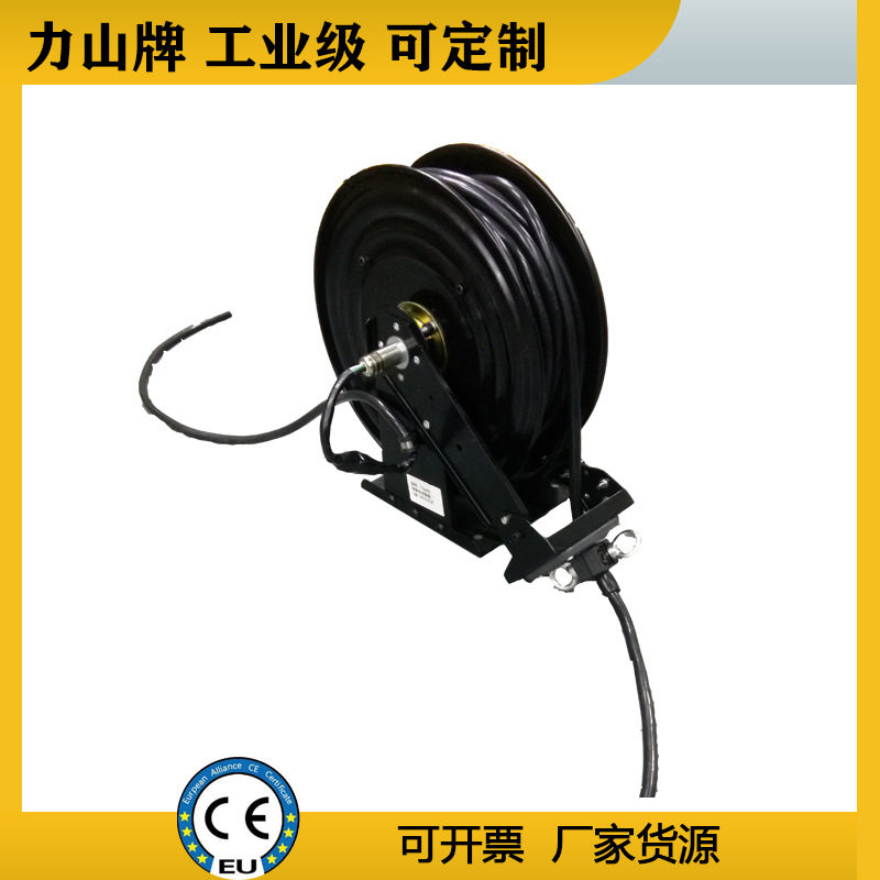 工业自动收缩弹簧电缆卷筒车载高压重型液压电缆卷盘充电桩收线器