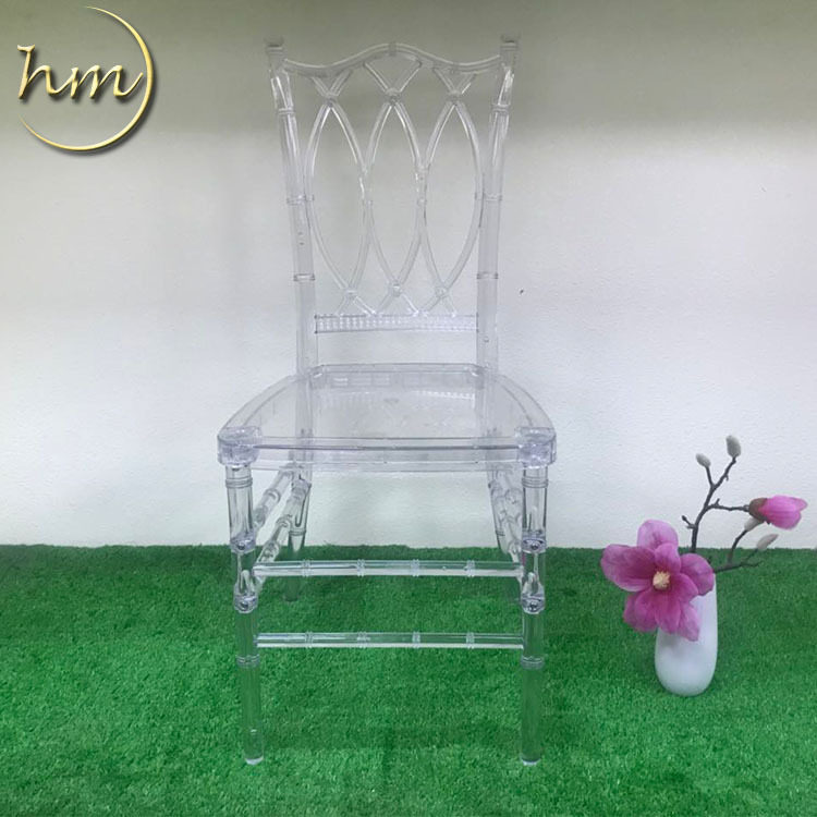 透明竹节椅 婚庆出租专用椅 厂家直供高档水晶宴会椅