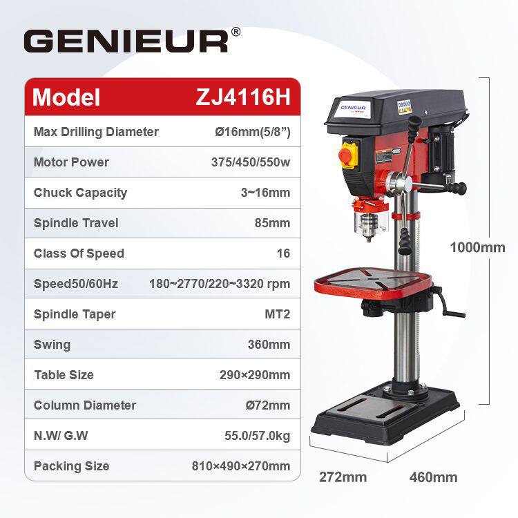 16mm bench drill press machine