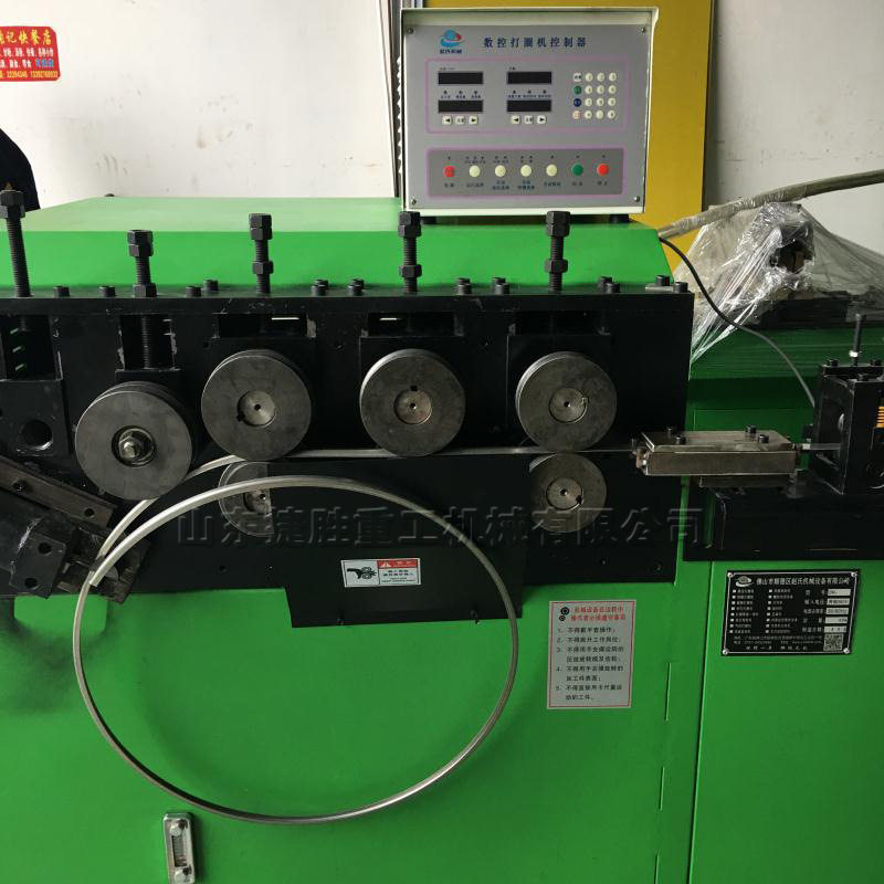 液压式方向盘打圈机 空心管扁钢卷圆成型机 变频电机数控打圈设备
