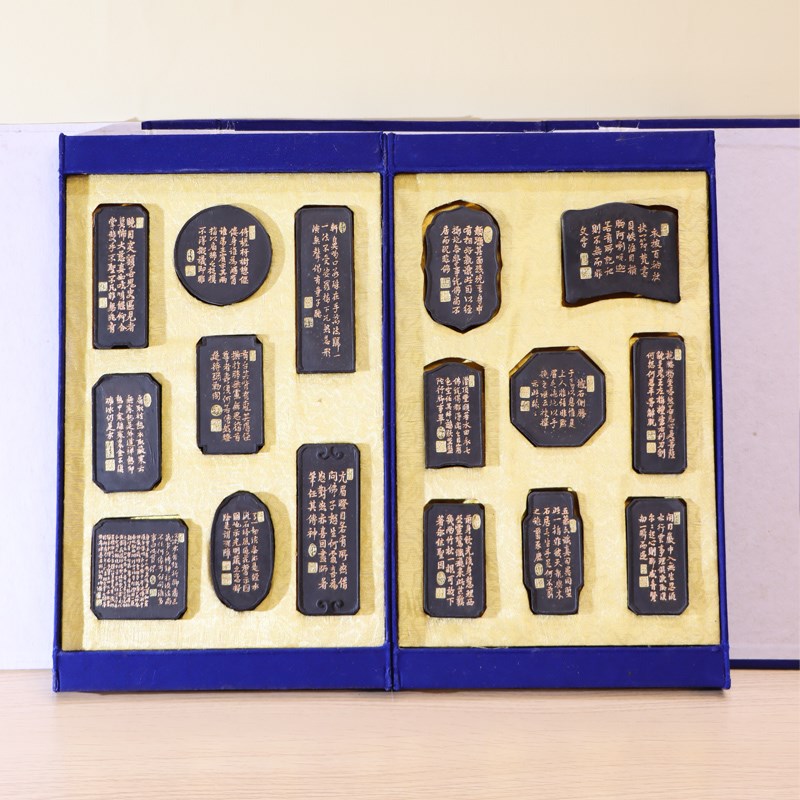 非遗徽墨御制十六罗汉套墨套装收藏礼品墨文房四宝墨条墨块胡开文