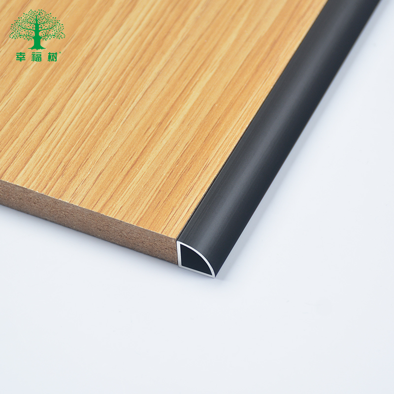 铝合金直角收边条阳角圆弧极窄瓷砖收口弧形金属装饰线条压条腰线