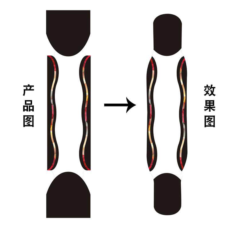 toz长板砂纸镂空舞板砂纸边砂双翘滑板磨砂贴纸加厚细砂两头砂纸