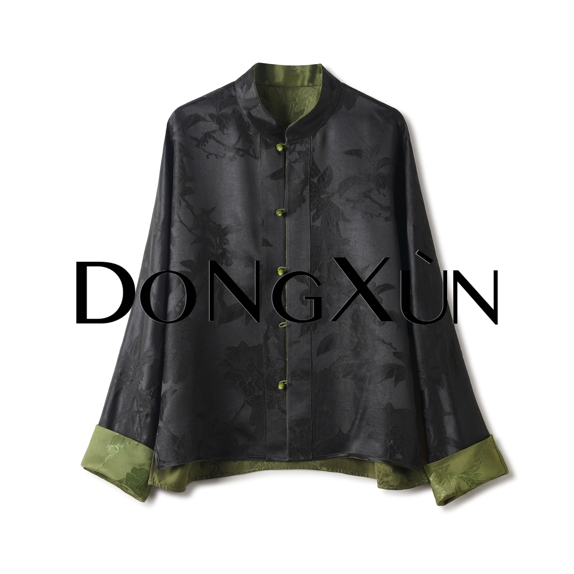 【繁花似锦】2025新款香云纱双面双穿国风衬衫外套DX25AW025