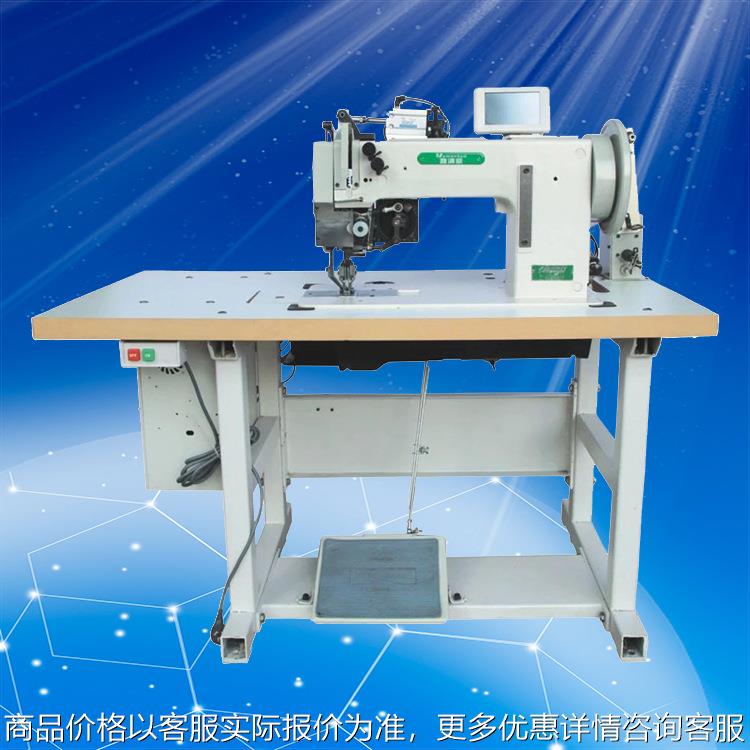 自动化缝纫机全自动双针单梭粗线花饰工业缝纫机智能缝纫机厂家